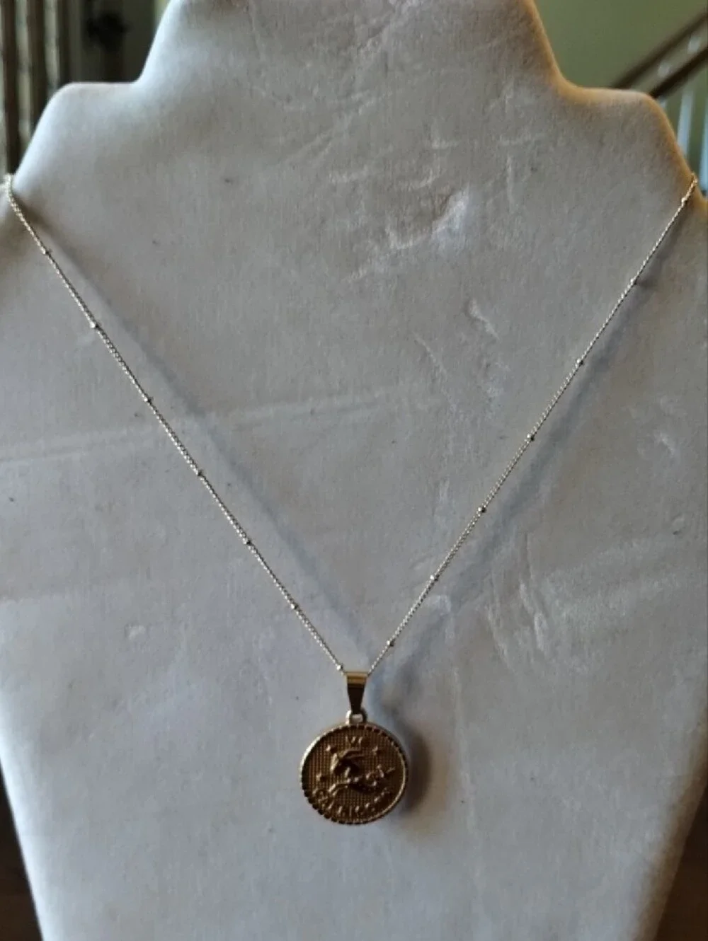 Gold Capricorn Pendant Necklace - Picture 13 of 16